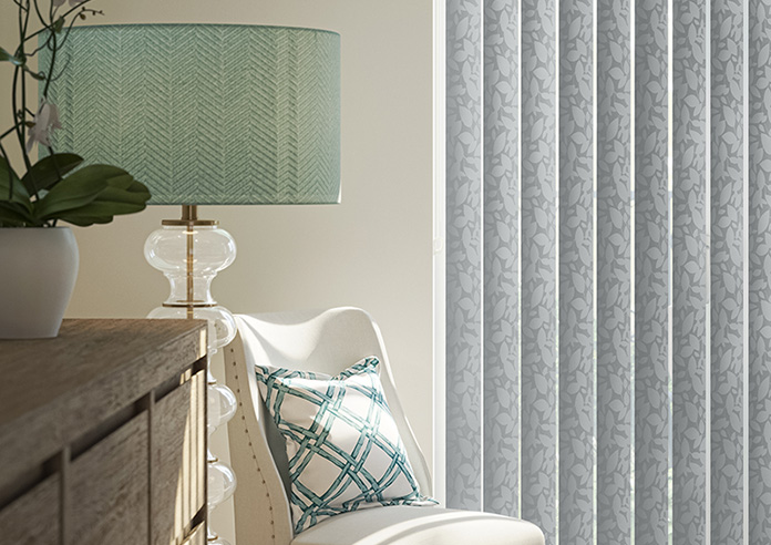 Jasmine (Blackout), Silver - Vertical Blind - Image 5